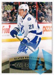 2015-16 Upper Deck GTS Overtime Gold Foil Slater Koekkoek #118 Rookie Auto